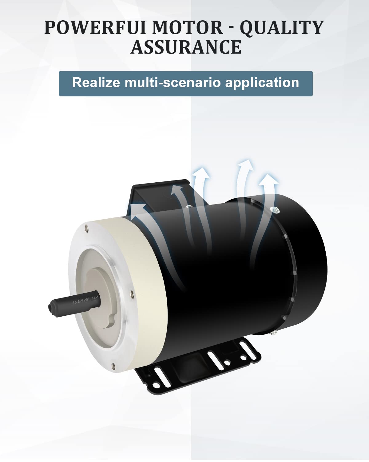 2HP Electric Motor, Air Compressor Motor, General Motor 3450 RPM, Three Phase Motor 56C Frame, 5/8"Shaft Diameter CW/CCW Rolled Steel Shell, 230V/460V TEFC