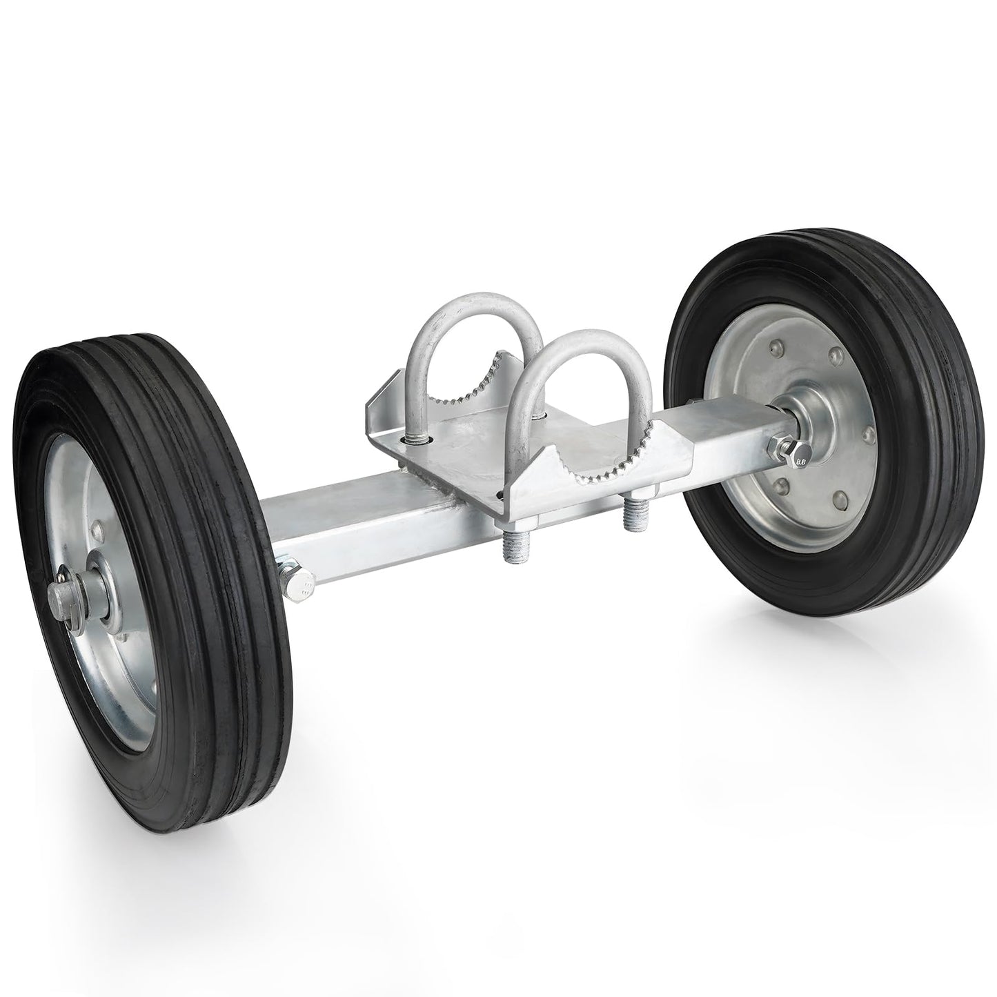 Adjustable Sliding Gate Wheel, 8" Tensioner Set With Mounting Bracket and U-Bolts - Premium Accessory for Smooth Operation, Rubber Wheels for Metal Tube and Driveway Gates