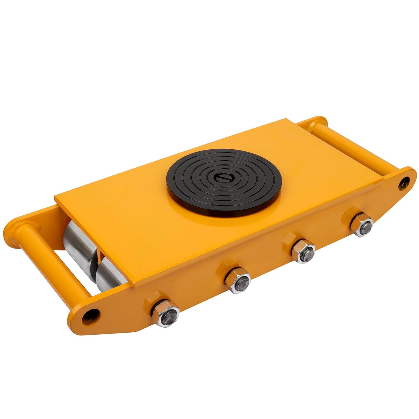 FAHKNS Machine Skates 26400 LBS, 360° Rotation Disc Machinery Moving Skate with 8 Steel Rollers, Heavy Duty Industrial Machinery Mover Skate for Warehouse, Workshop Moving Equipment, Yellow
