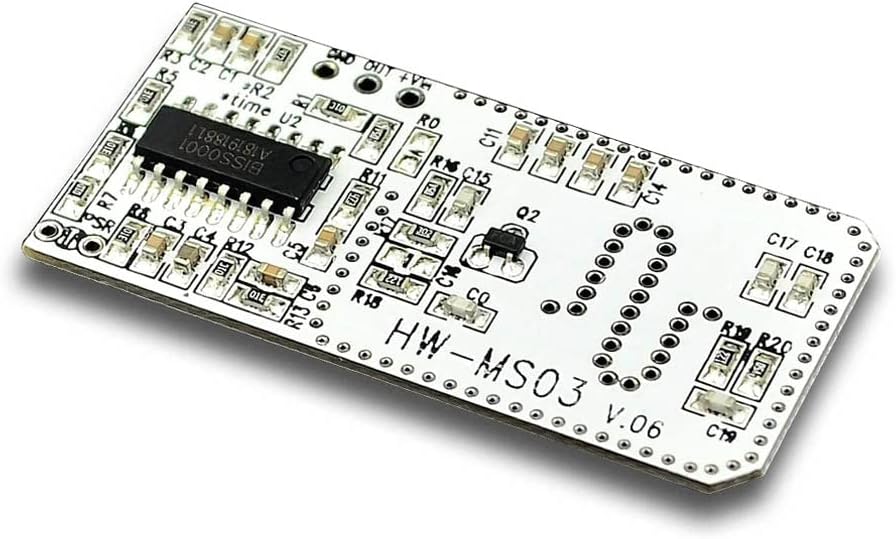 Rakstore 2pcs HW-MS03 2.4GHz 5.8GHz High Performance Motion Sensor Module Radar Motion Sensor to Microwave Radar Sensor