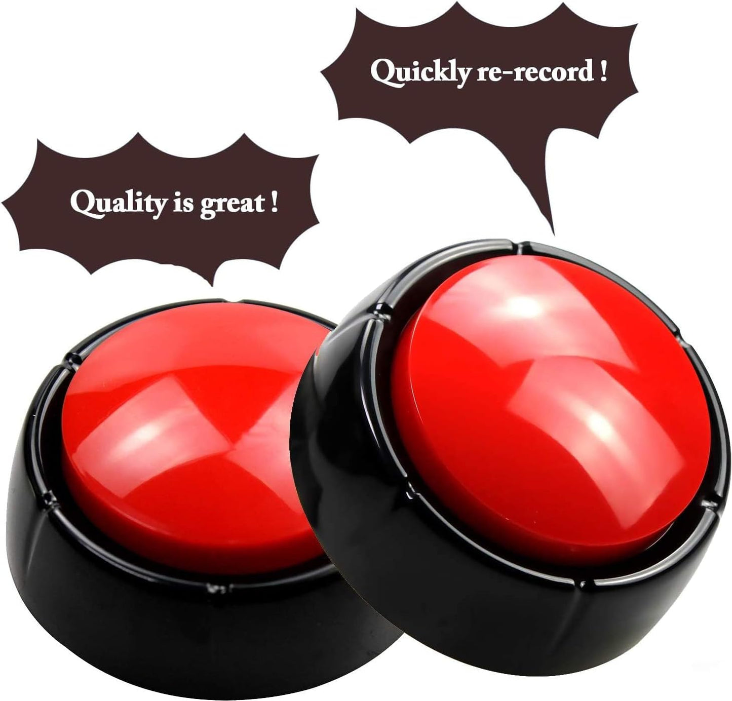 MOYEIKH 30 Communication Recordable Button Voice Recording Button Seconds Recording Talking Button Easy Buttons