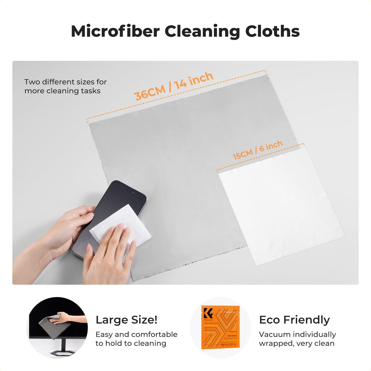K&F CONCEPT 25-1 Swabs/60&20ML Professional Camera Cleaning Kit for DSLR Cameras with Full Frame Sensor Cleaning Lens