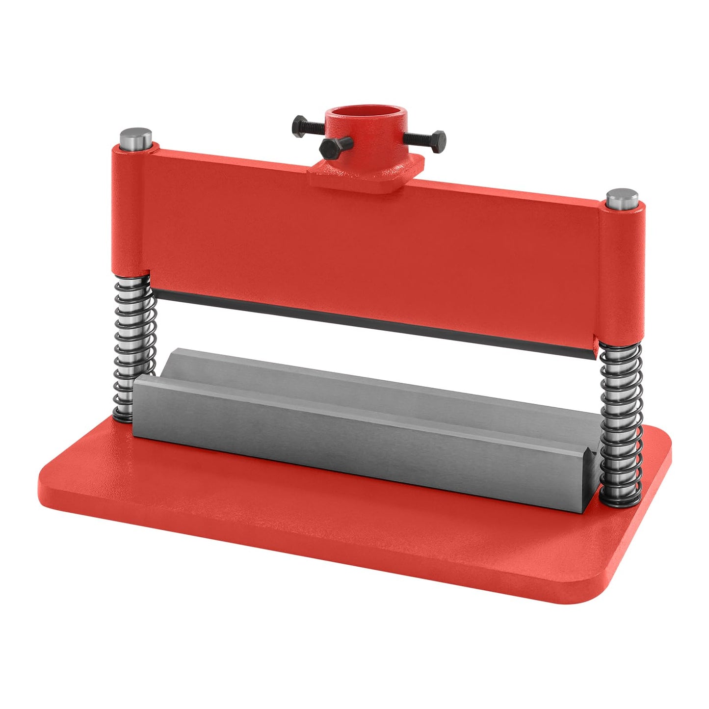 BOPRCSH 12inch Press Brake Attachment, Hydraulic Shop Presses Bending Brake Metal Bending Machine, Heavy Duty Metal Bending Tool for 12 or 20-Ton Hydraulic Workshop Presses (Red)