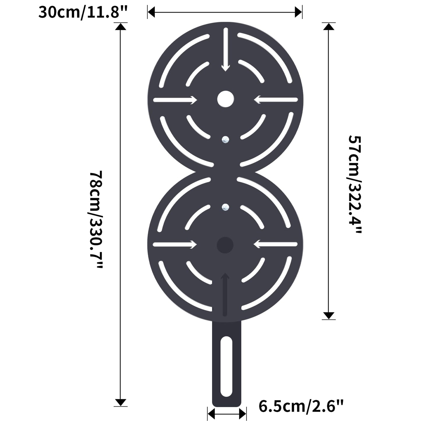 Metal Double Wall Ball Target with Extension Medicine Ball Target Rack Mounted Power Cage Attachments for Strength Endurance Arm Triceps Biceps Workouts