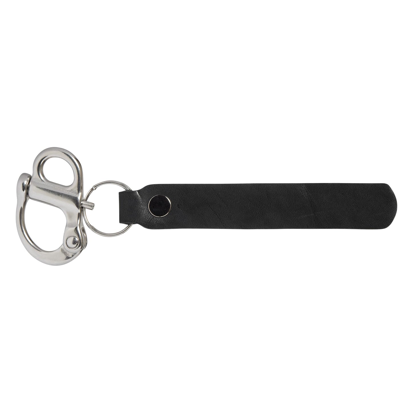 WorkingFire Firefighter Quick Release Shackle Clip with Leather Handle for SCBA MASK Marine Grade Stainless Steel Fixed Snap Sailing Shackle Lanyard Firefighter Accessories Tools