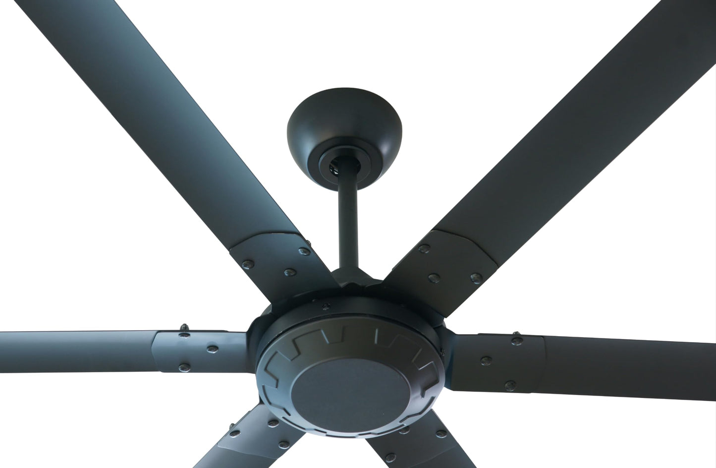 iLiving 102-Inch, 6 Blades BLDC Big Ceiling Fan, High Volume Low Speed Outdoor Fan with Powerful Brushless DC Motor Reversible Industrial Commercial and Residential, 12018 CFM at 90 RPM with IR Remote