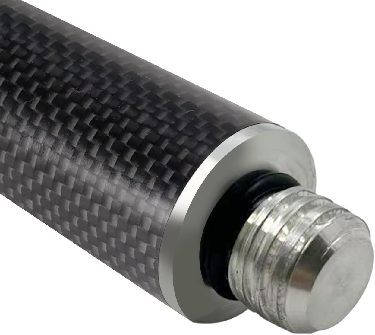 Generic 5/8-11 (30cm/11.81") Carbon Fiber Extension Pole Rod Threads Screw Mount Telescopic Pole Extender for Level GPS