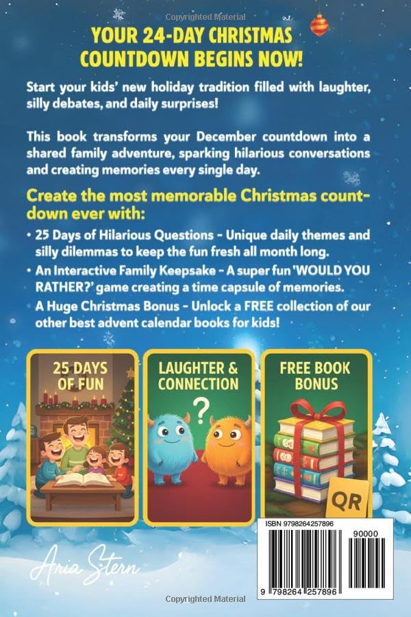 Would You Rather? Advent Calendar Book for Kids - 24 Days of Fun Games & Tricky Questions for Ages 7-13