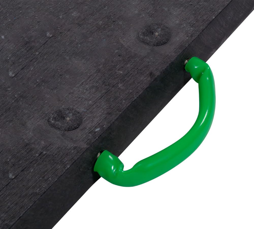 Mytee Products 4 - Pack 16"x16"x1" Thick Outrigger Pad for RV with Ergonomic Handle - High-Density Black Stabilizing Jack Landing Pad for Crane, Wrecker, Tow Truck, RVs