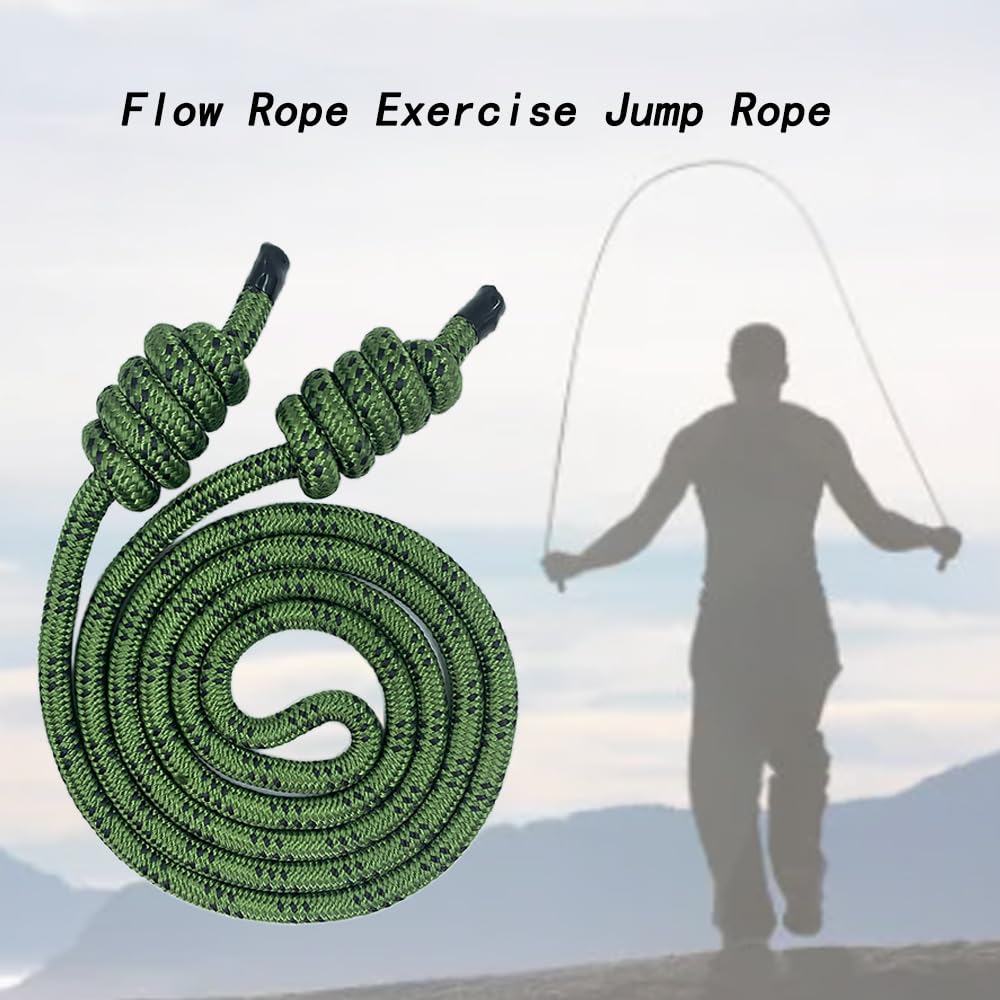 LOOEEL Flow Rope Exercise Jump Rope,High-Performance Portable Sports Rope,used for Aerobic Exercise,Adjustable Flow Skipping Ropes Suitable for Beginners Both Indoors and Outdoors.