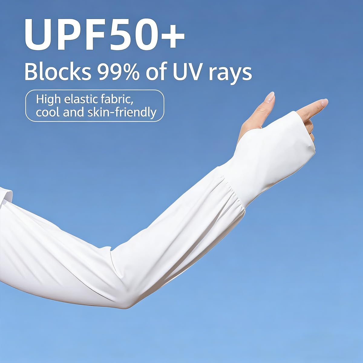 Dhjovate UPF 50+ UV Protection Cooling Arm Sleeves for Men & Women UPF50+ Sun Protection Ice Silk Arm Covers (Grey)