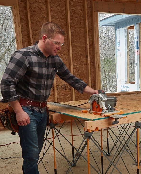 BORA NGX Clamp Edge Saw Guide - 100 Inch Aluminum Circular Saw Track for Precision Straight Cuts