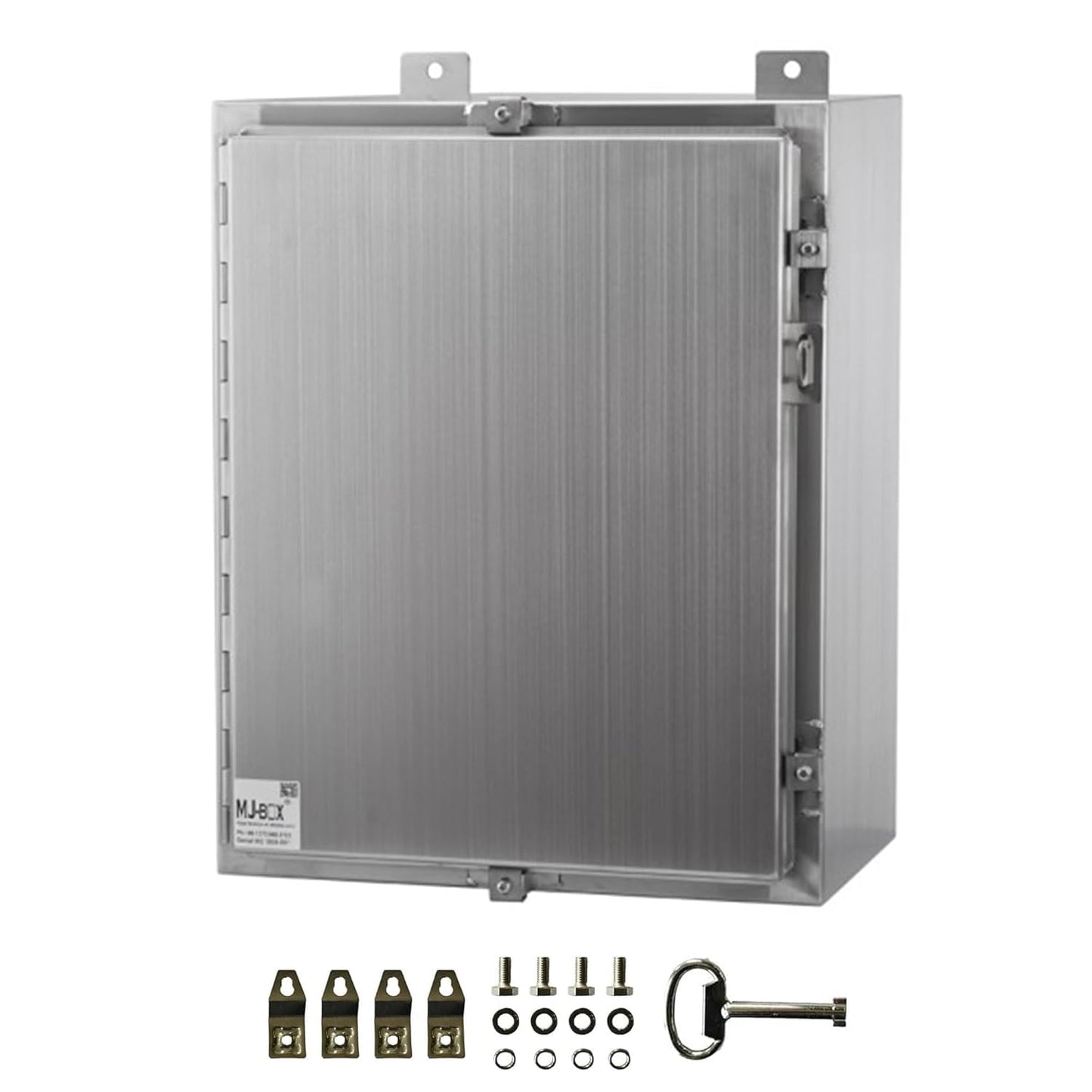 MJ-Box NEMA Steel Electrical Enclosure Box 22x22x8 304 Stainless Steel Explosion Proof Electrical Box IP66 Waterproof & Dustproof Outdoor/Indoor NEMA 4X Stainless Steel Enclosure