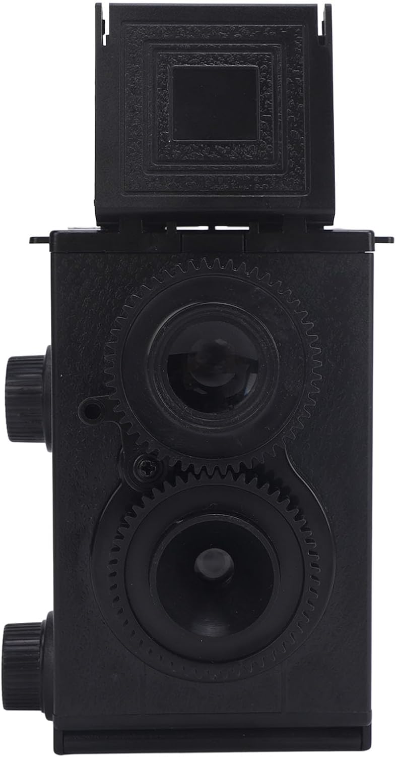 35mm Zerodis Dual Lens TLR Film Camera DIY Kit, Classic Retro Twin Lens Double Camera with Waist Level Viewfinder