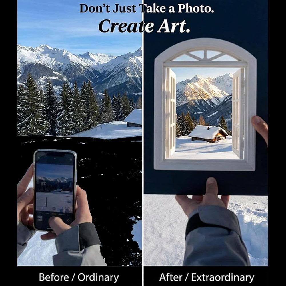 Generic Creative Window Photograph Props,Take The World in a Frame,Travel Photos Viewfinder,Portable Outdoor Picture