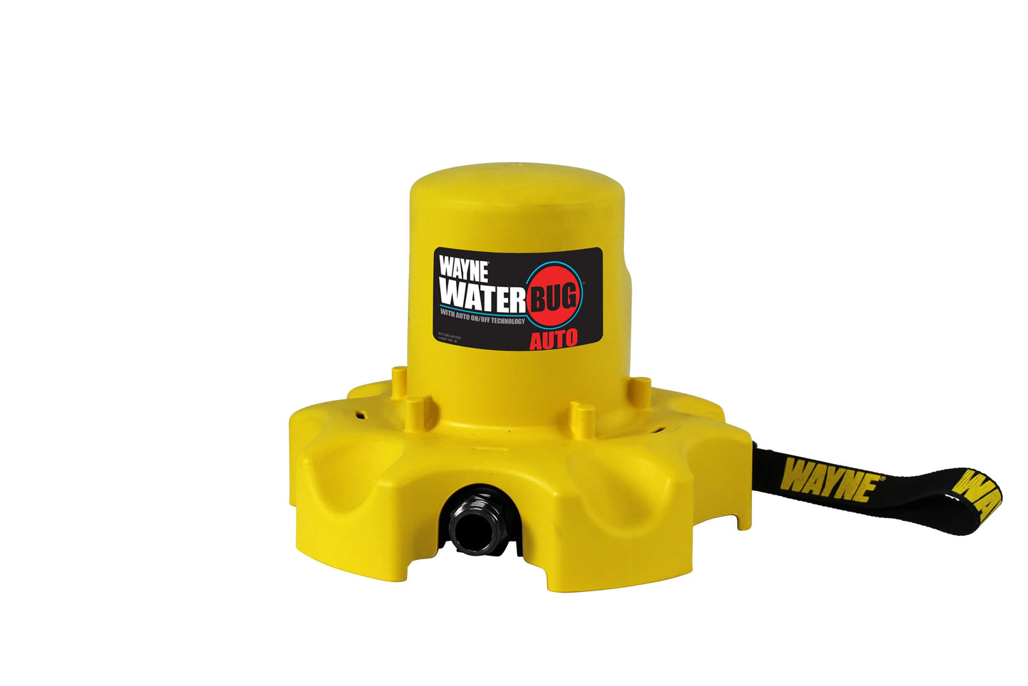 WAYNE - WaterBUG AUTO 1/4 HP 1900 GPH Auto On/Off Submersible Pump with Multi-Flo Technology - Water Removal and Transfer Pump, Yellow