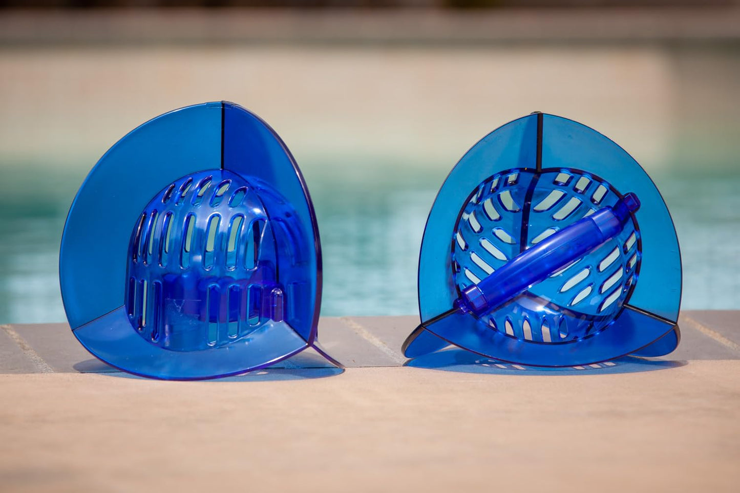 AquaLogix High Resistance Aquatic Bell Set - Blue | Aquatic Dumbbells | Quick Start Guide | Water Weights | Strength & Muscle Building | Pool Exercise Equipment | Pair (HRPCBELL)