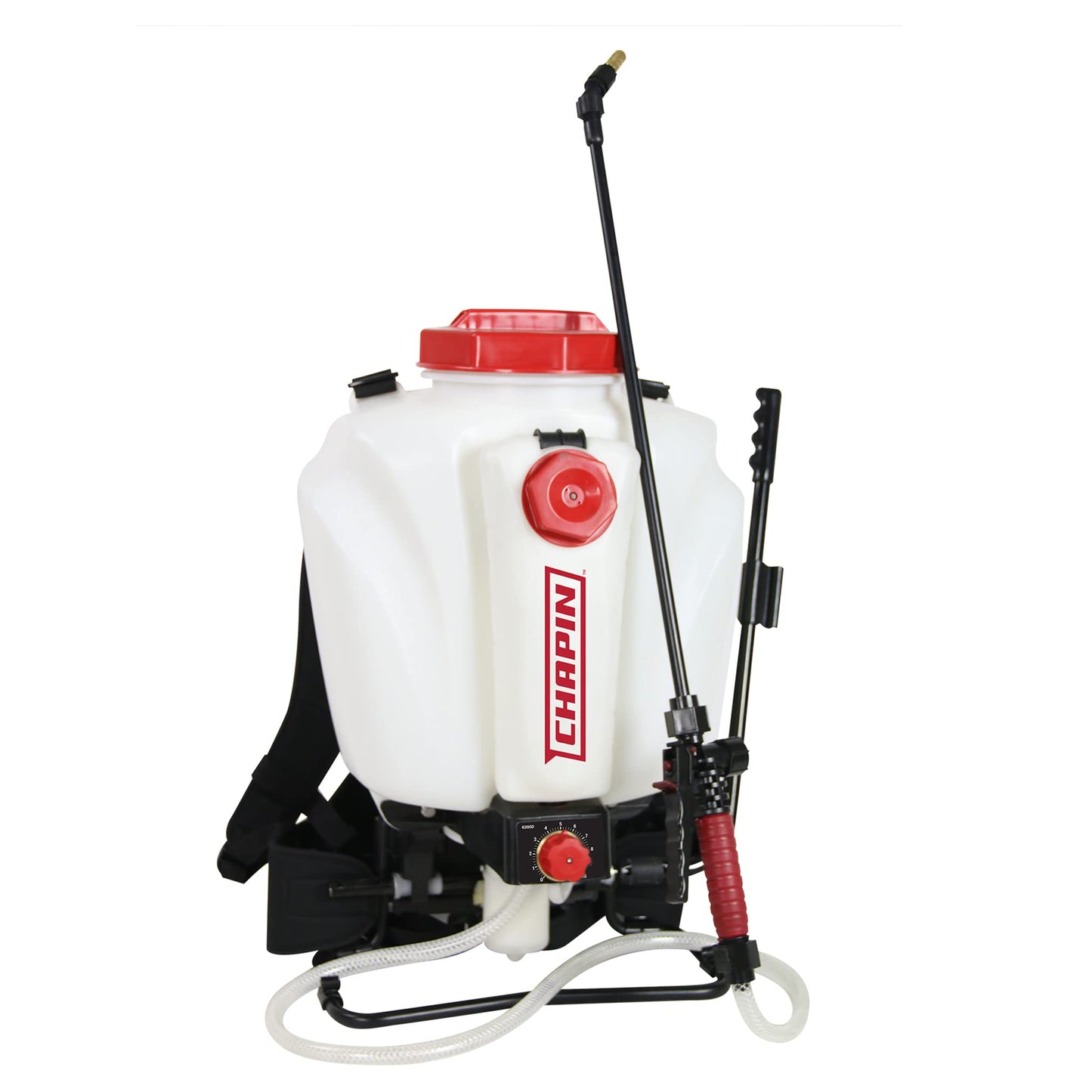 Chapin International 63950, 4-Gallon Mixes on Exit, Professional Backpack Sprayer, Separate Water and Chemical Tanks, 4-Gallon, Translucent White