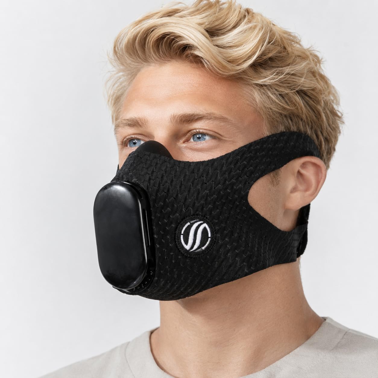 Bigbreathe Brest Mask - Breathing Mask for Exercises, Cardio Workouts, Running, Increase Sports Performance, Workout Tolerance, 9 Resistance Levels, Detachable(S)