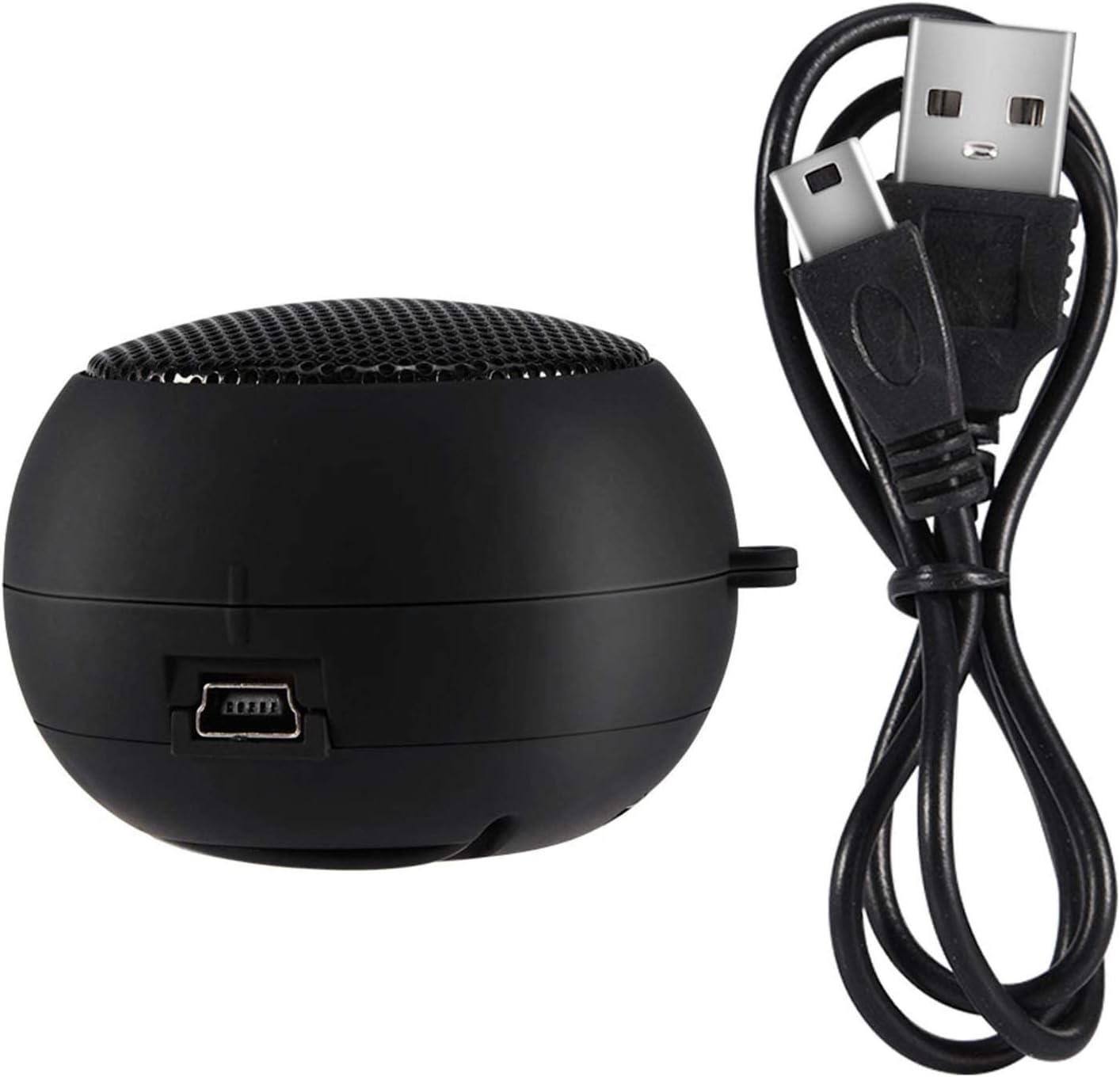 Zerone 3.5mm 180mah MP3 Mini Speaker, Portable Plug in Speaker with Aux Audio Input Built-in Battery for Laptop