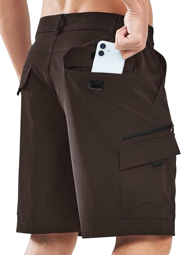 NORTHYARD Men's Cargo Hiking Shorts 9" Lightweight Outdoor Tactical Work Camping Sport Golf Casual Travel Fishing Multipocket