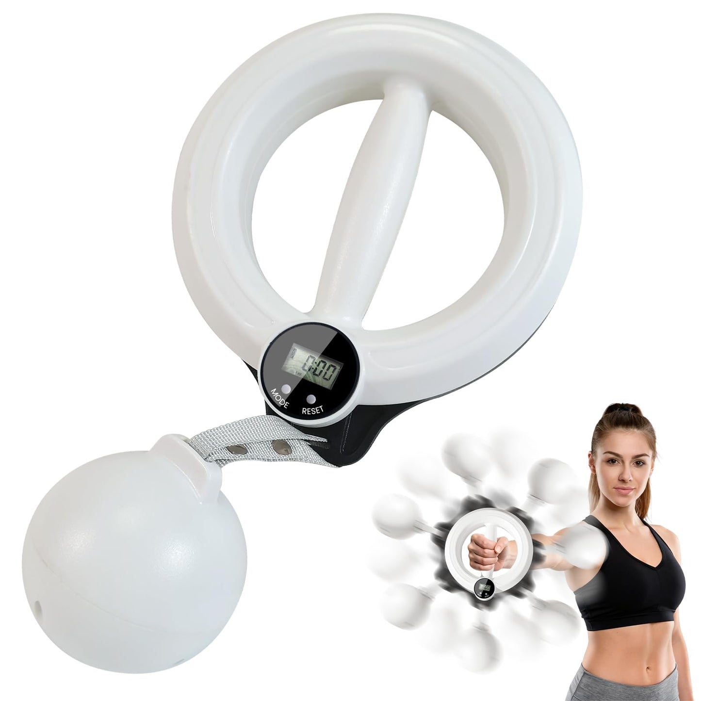 360° Rotating Wrist & Forearm Trainer for Women & Men – Arm, Wrist,Shoulder & Chest Workout Equipment for Home Gym,Upper Body Strength Training & Fitness Exercise