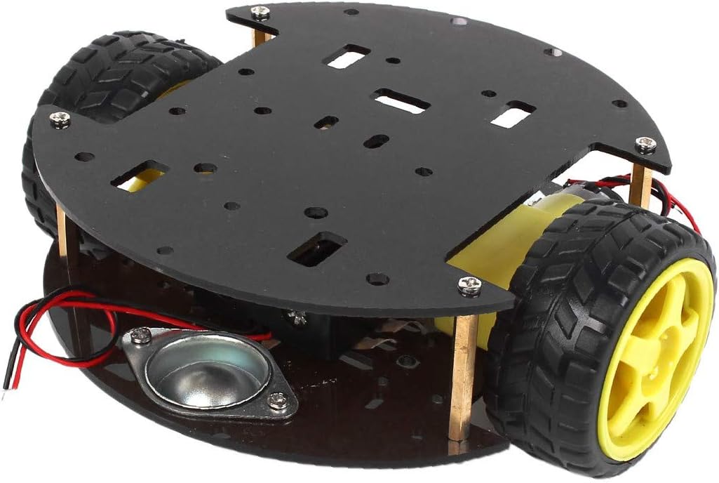 Lon0167 2WD Case(id:30f 56 e33) New IR Remote Featured Control Smart reliable efficacy Robot Chassis w Battery ae