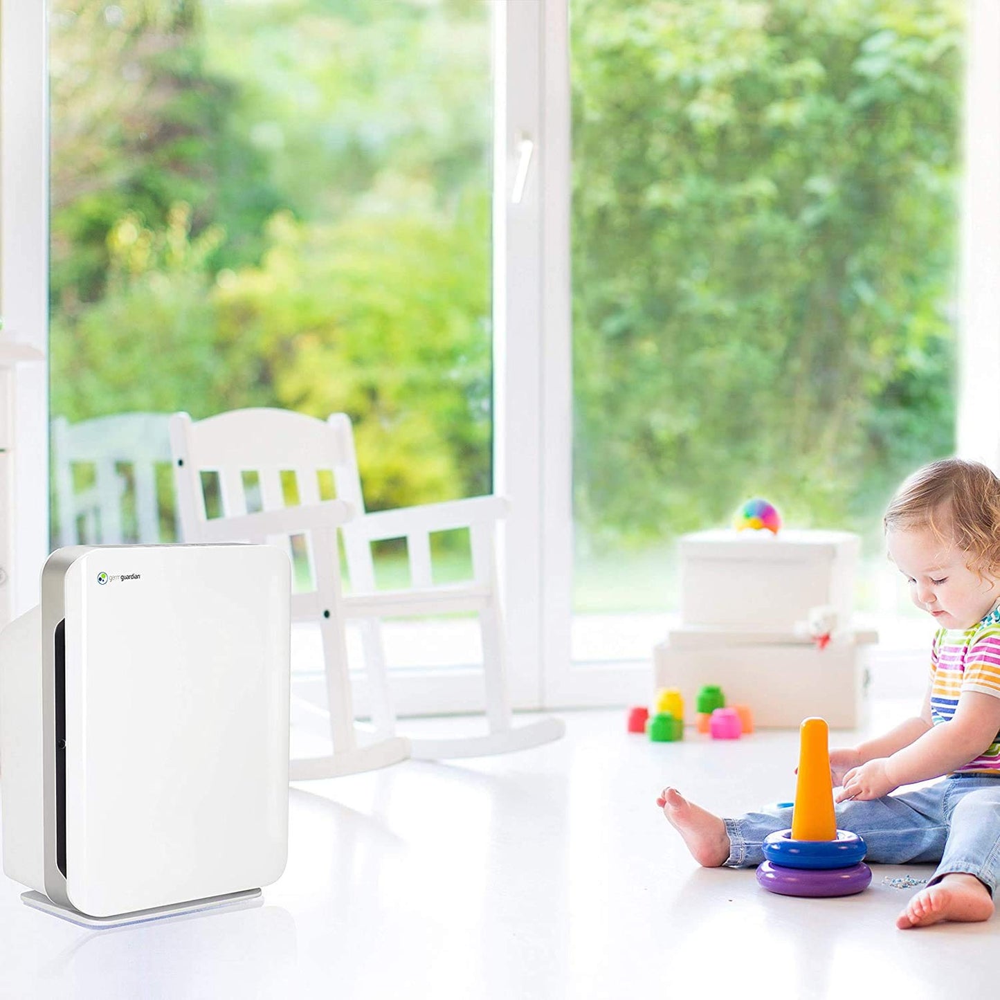 GermGuardian Air Purifier 4 in 1,High CADR True HEPA Filter with GermGuardian LB4000 Genuine UV-C Replacement Bulb
