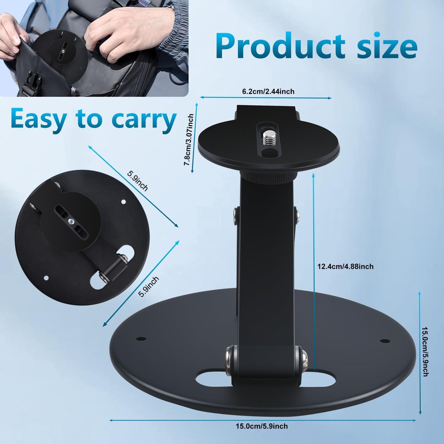 ZDSSY Setup, 3-in-1 1/4-Inch Mini Projector Stand Table, Desk, Ultra-Stable with Easy Compact Portable, Projector Mount