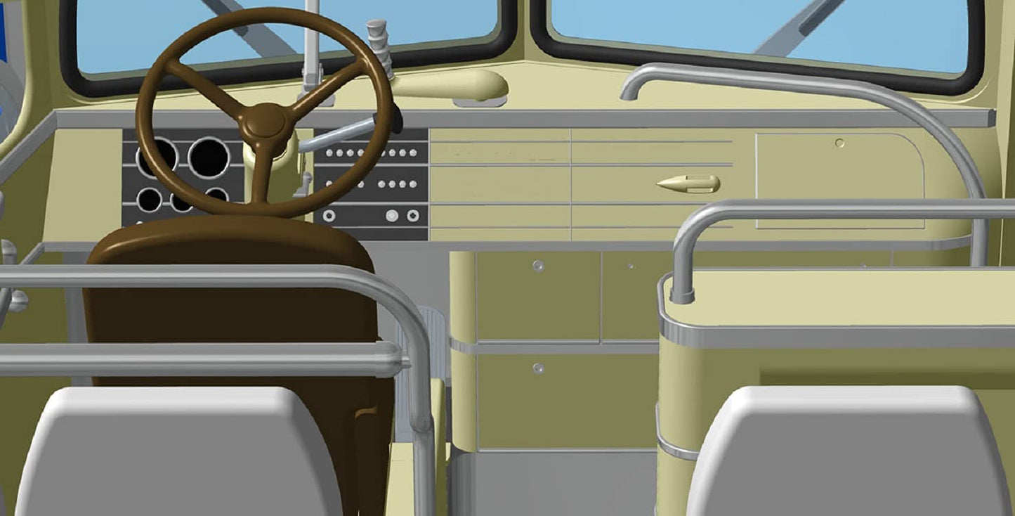 RODEN ( Ukraine ) 816 - 1/35 - 1947 PD-3701 Silverside Bus, Scale Model kit