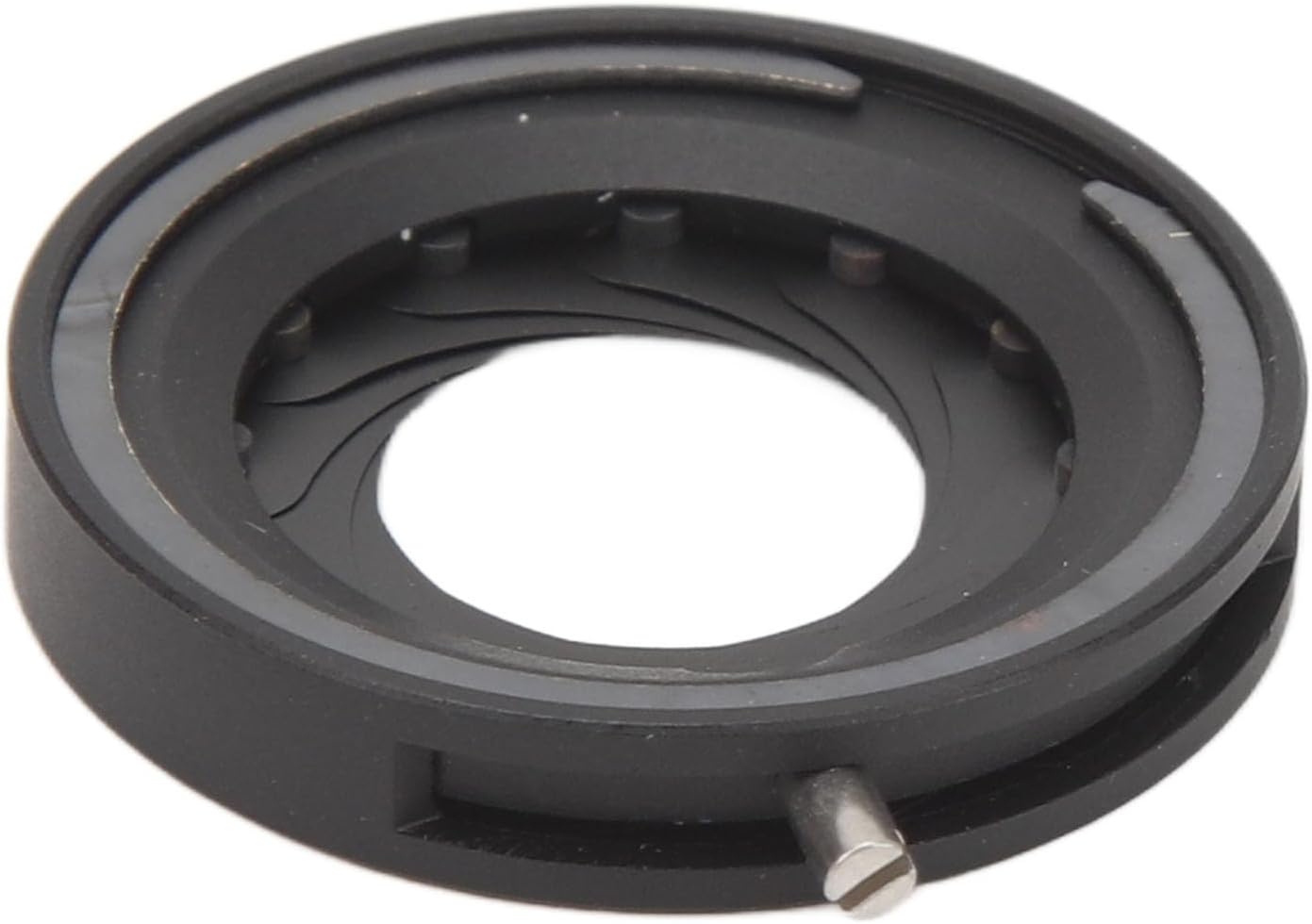 Yscryptoline 12 1.2 18mm Adjustable Iris Aperture Diaphragm, Manual Lens Adapter with Blades, to Aluminum Alloy Iris