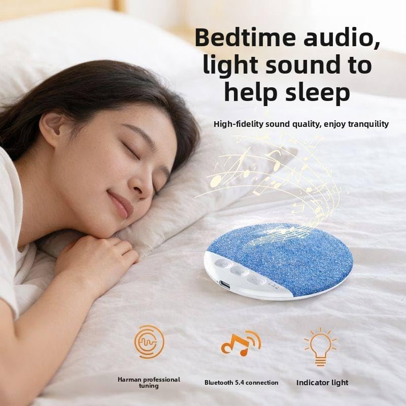 Generic 2026 New Sleep Under Pillow Speaker - Wireless Bluetooth Pillow Speaker with White Noise Timer, Bone Conduction
