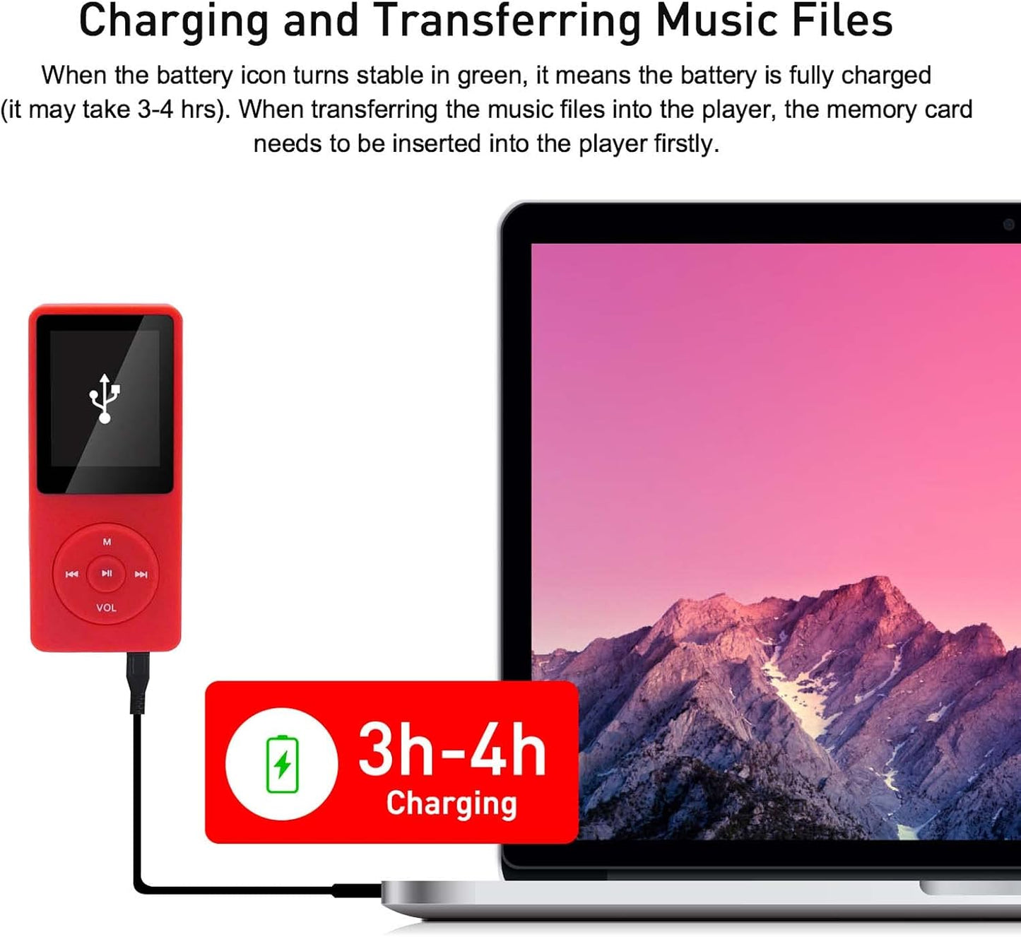 arungo MP3 32GB 128GB Player with Speaker Earphones Portable Music Player for Kids Support FM Radio Voice Recorder