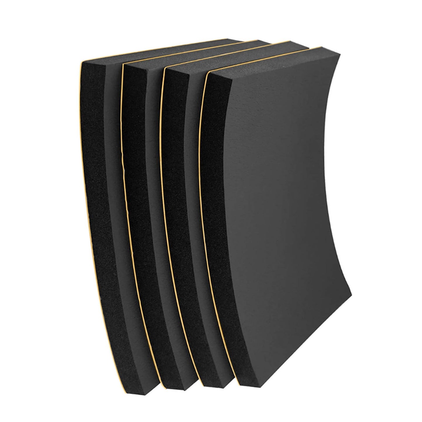 Foam Padding Sheet Self Adhesive 3/4" Thick Neoprene Insulation Foam Anti Vibration Foam Rubber Pads for Furniture Cars Speakers 6 Inch X 6 Inch (4 Pcs)
