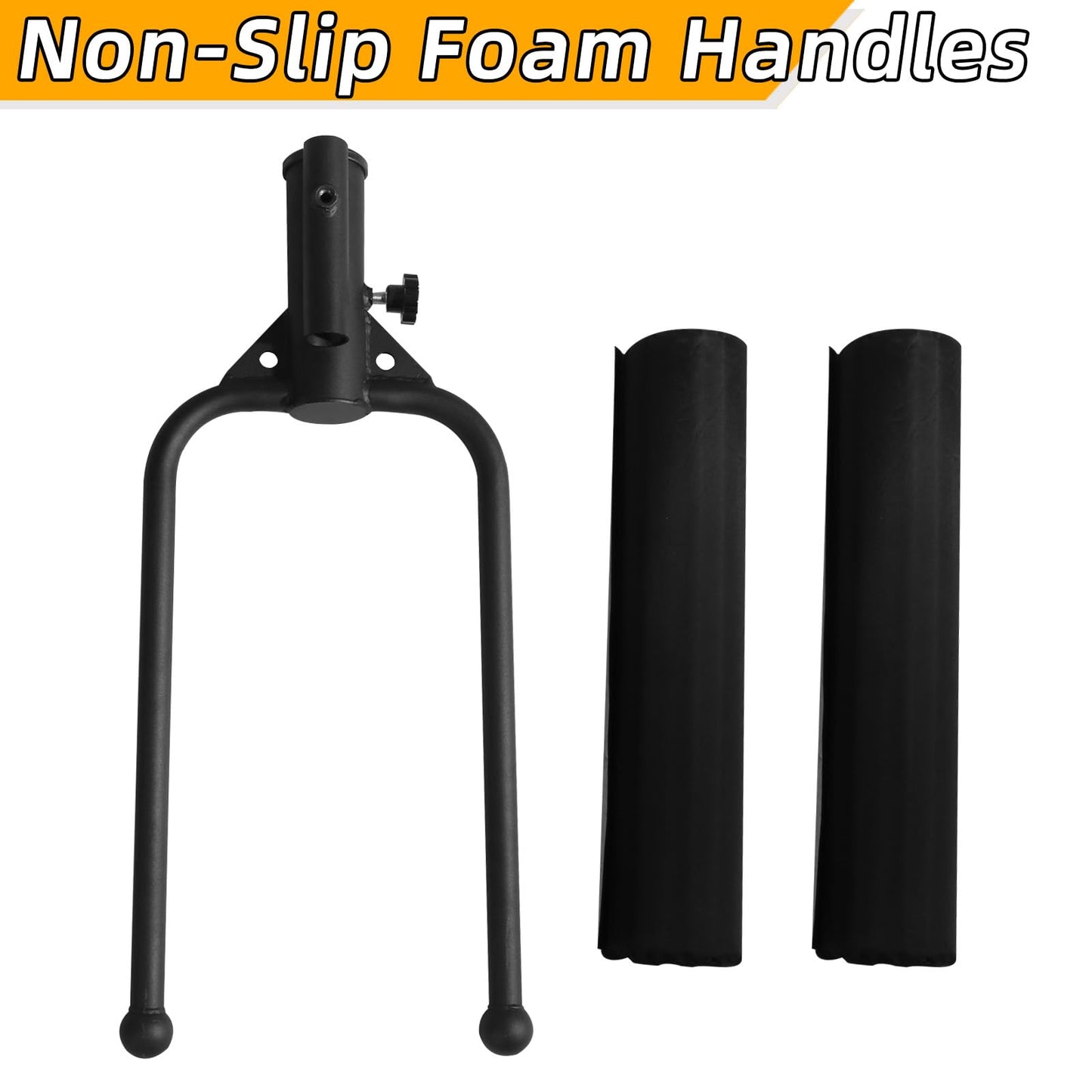 Viking Press Handle Landmine Attachment for 2-Inch Olympic Barbell – T-Bar Row Handle for Strength Training, Build Arms, Shoulders & Back, Home & Gym Equipment