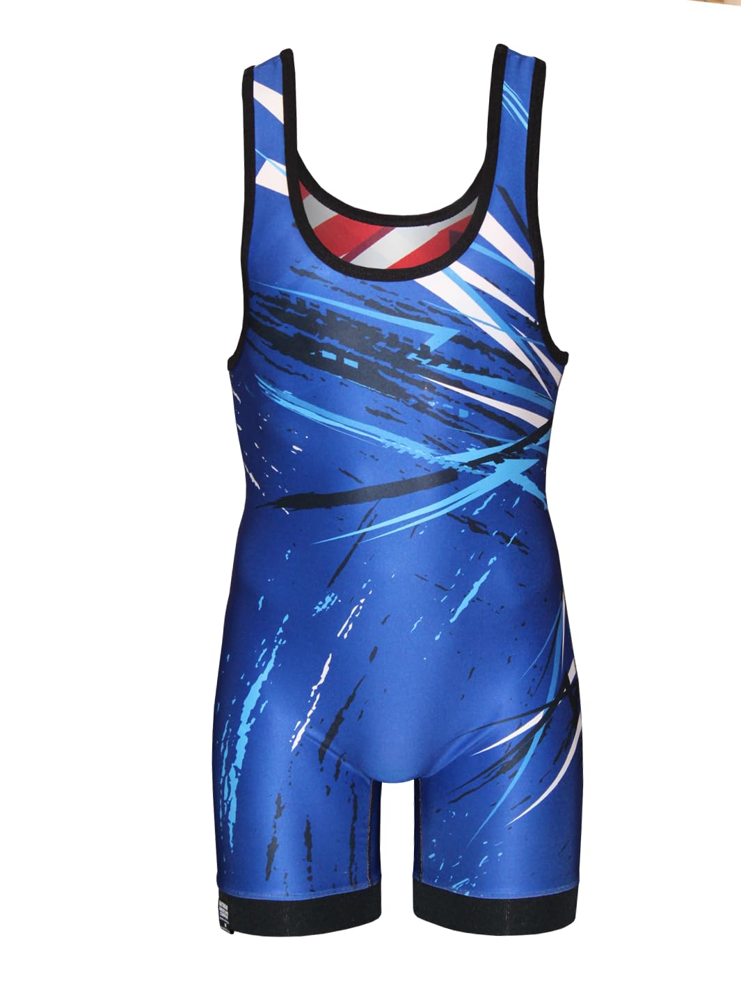 Matman USA The Breakdown Reversible Men's Wrestling Singlet (Royal/Red, 6X-Small)