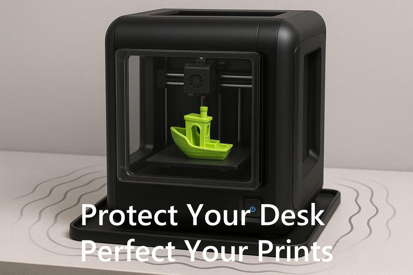 Frezonika 19.7x15.7 Silicone Base Mat Compatible with Flashforge, Comgrow, Elegoo, Bambulab and Most of 3D Printers, 3D Printer Vibration Anti-Slip Mat 3D Printer Accessories (19.7x15.7)