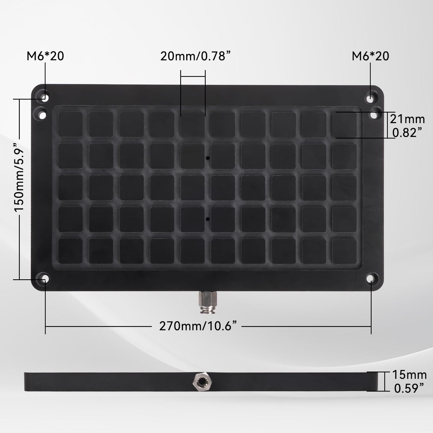 3018 Vacuum Table for CNC Series 3018 Pro Max, 3018 Pro Ultra, Workholding Suction Table Set for Engraving and Milling. Area: 300x180x15mm