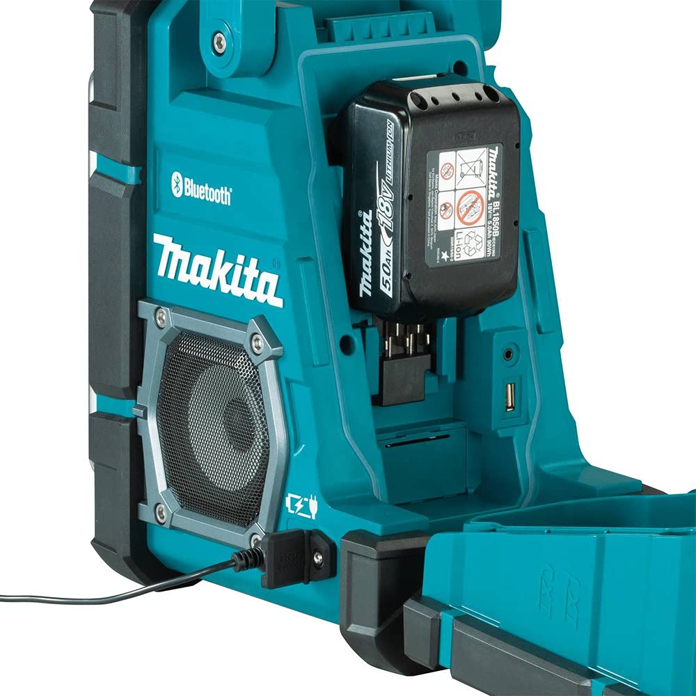 Makita XRM10 18V LXT® / 12V max CXT® Lithium-Ion Cordless Bluetooth® Job Site Charger/Radio, Tool Only