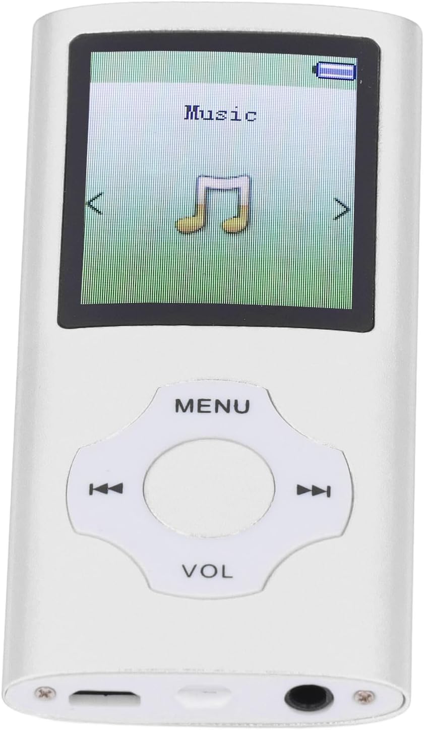 Bewinner MP3 MP4 1.8 inch MP3 128GB Music Player with HiFi Speaker, Color Screen Player, Supports Expansion, E Book