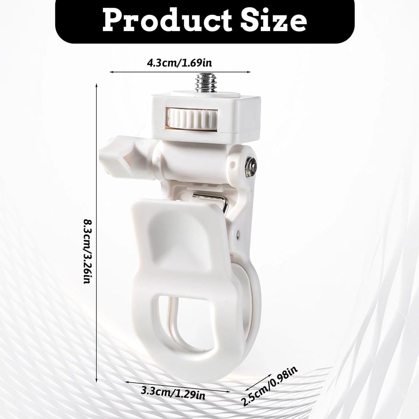 Xelsluthe Webcam Mount for Monitor, Camera Mount Clamp Clip Ring Light Clip Adapter Replacement Zoom Light Clips-on