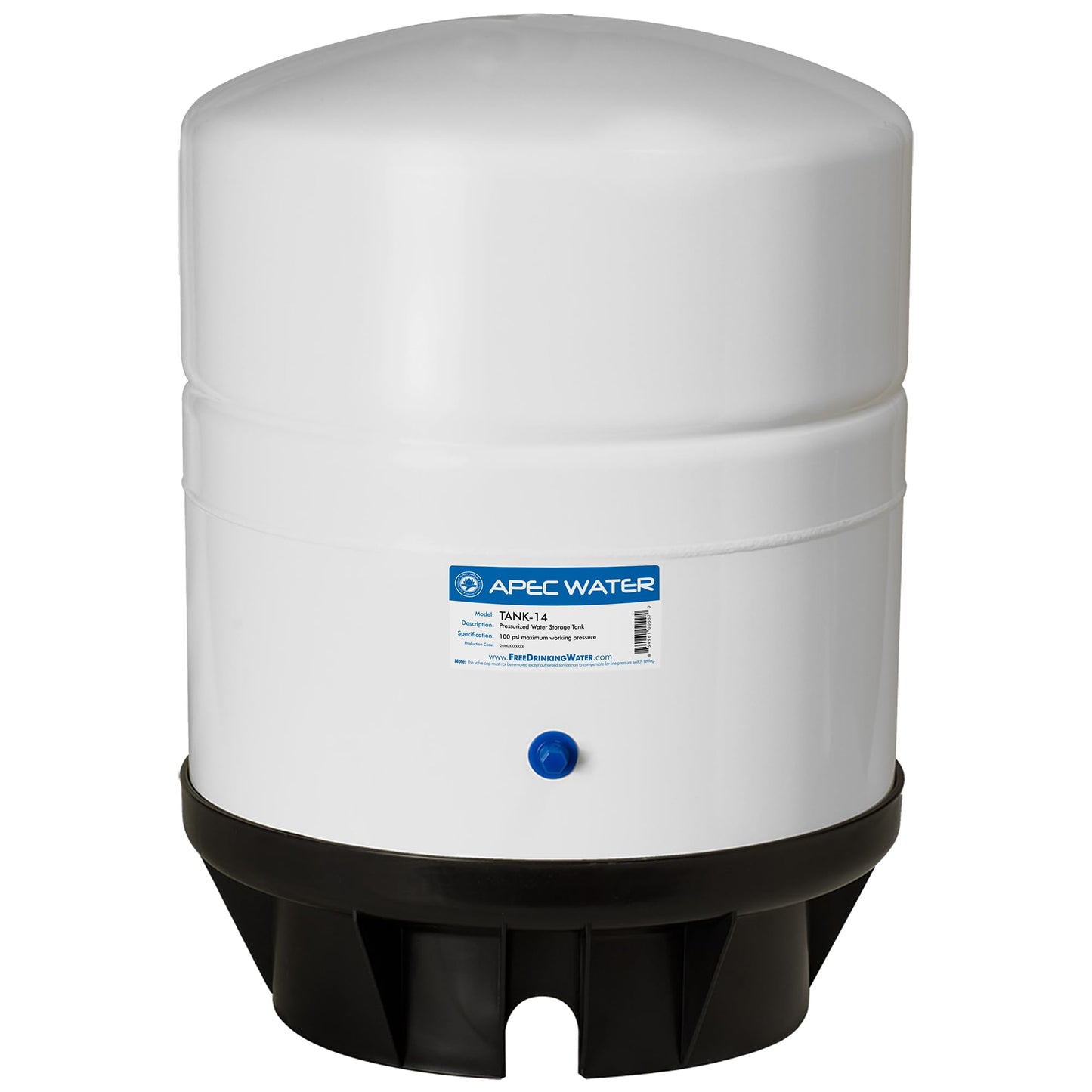APEC TANK-14 14 Gallon Pre-pressurized Reverse Osmosis Water Storage Tank