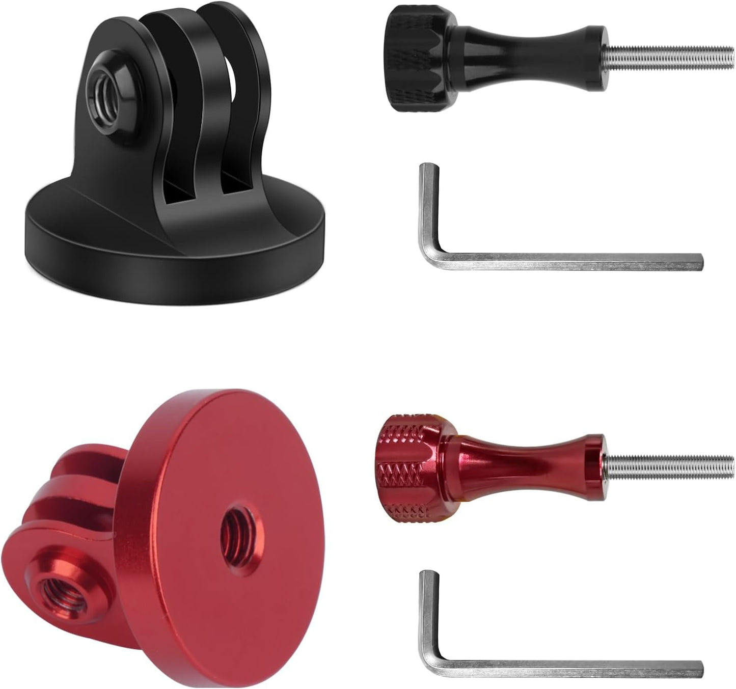 Mechrig 13/12/11/10/9,2 Pack 1/4"-20 Aluminum Tripod Mount Adapter for Gopro Hero Compatible with Standard Threaded