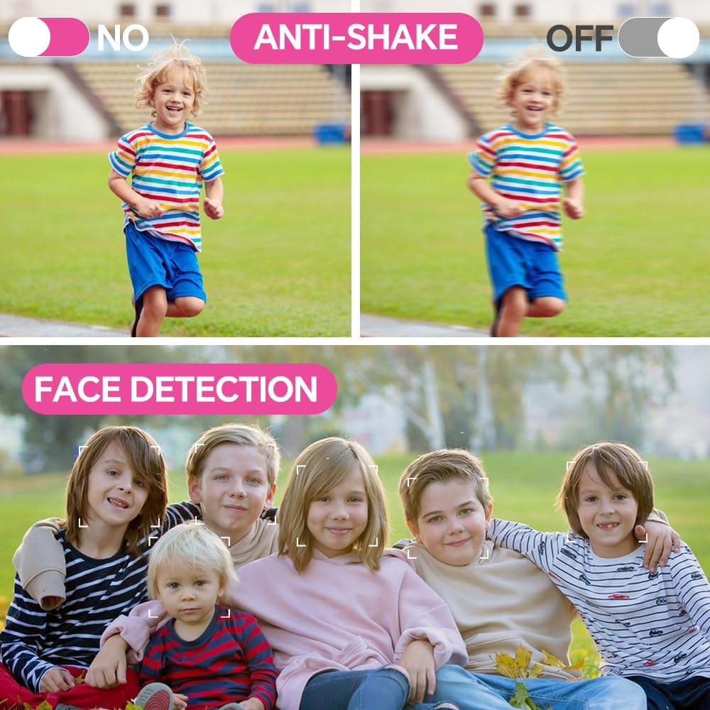 KSO.JLOKN Dummy 64GB FHD1080P 16x Digital Camera, Camera for Kids with Card Zoom Anti Shake Exquisite Compact