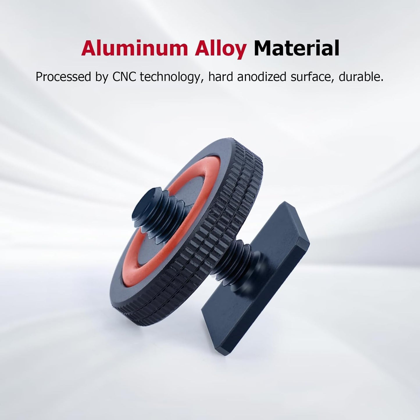 1/4 (62043) Hot Shoe Adapter for DSLR Cameras Universal Screw Mount for Microphone, LED Light, Tripod Aluminum Alloy