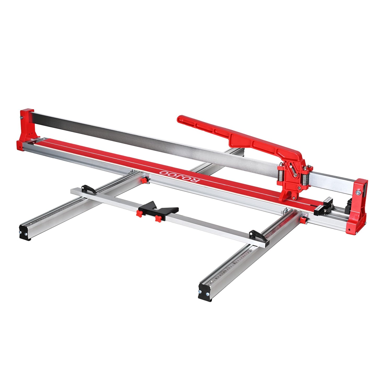 ROJOO 48" 1200mm Ceramic Porcelain Manual Floor Tile Cutter with Sliding Guide,Professional Heavy-Duty Aluminium Base, Adjustable Measurement Scale R2823 (48inch)
