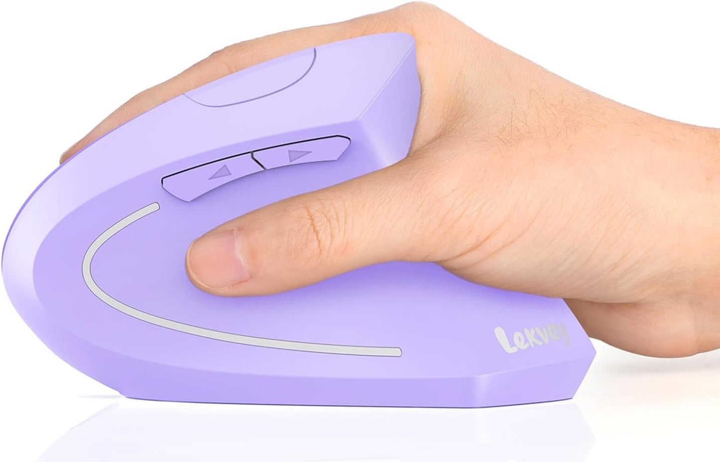 Lekvey 2.4G 1000/1200 1600 6 Ergonomic Mouse, Vertical Wireless Mouse, Rechargeable Optical Carpal Tunnel Mice with USB