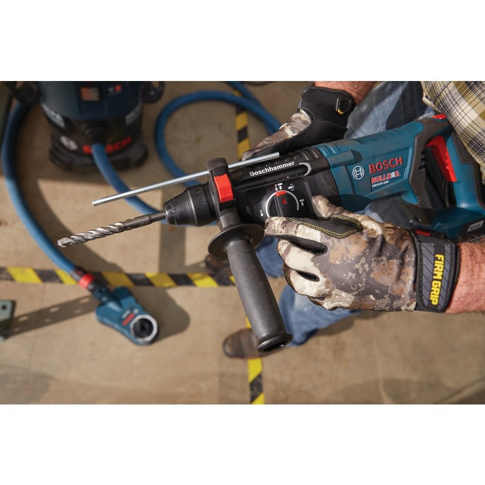 Bosch GBH18V-26DK25 18V EC Brushless SDS-plus® Bulldog™ 1 In. Rotary Hammer Kit with (2) CORE18V 4 Ah Advanced Power Batteries
