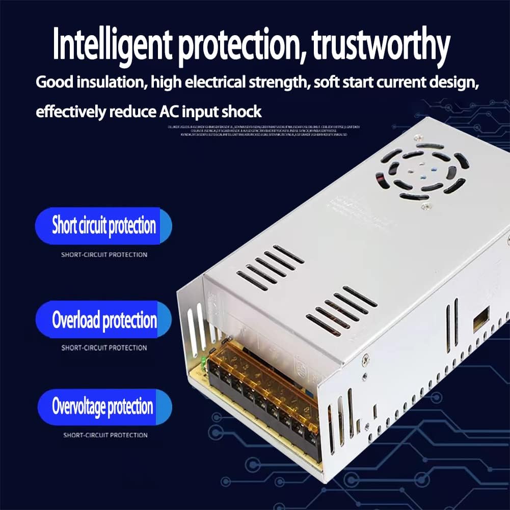 QL-LINRUN 360W 12V 30A 110V 220V 12V 3D Switching Power Supply, Universal Regulated Switching Mode Power Supply (SMPS)