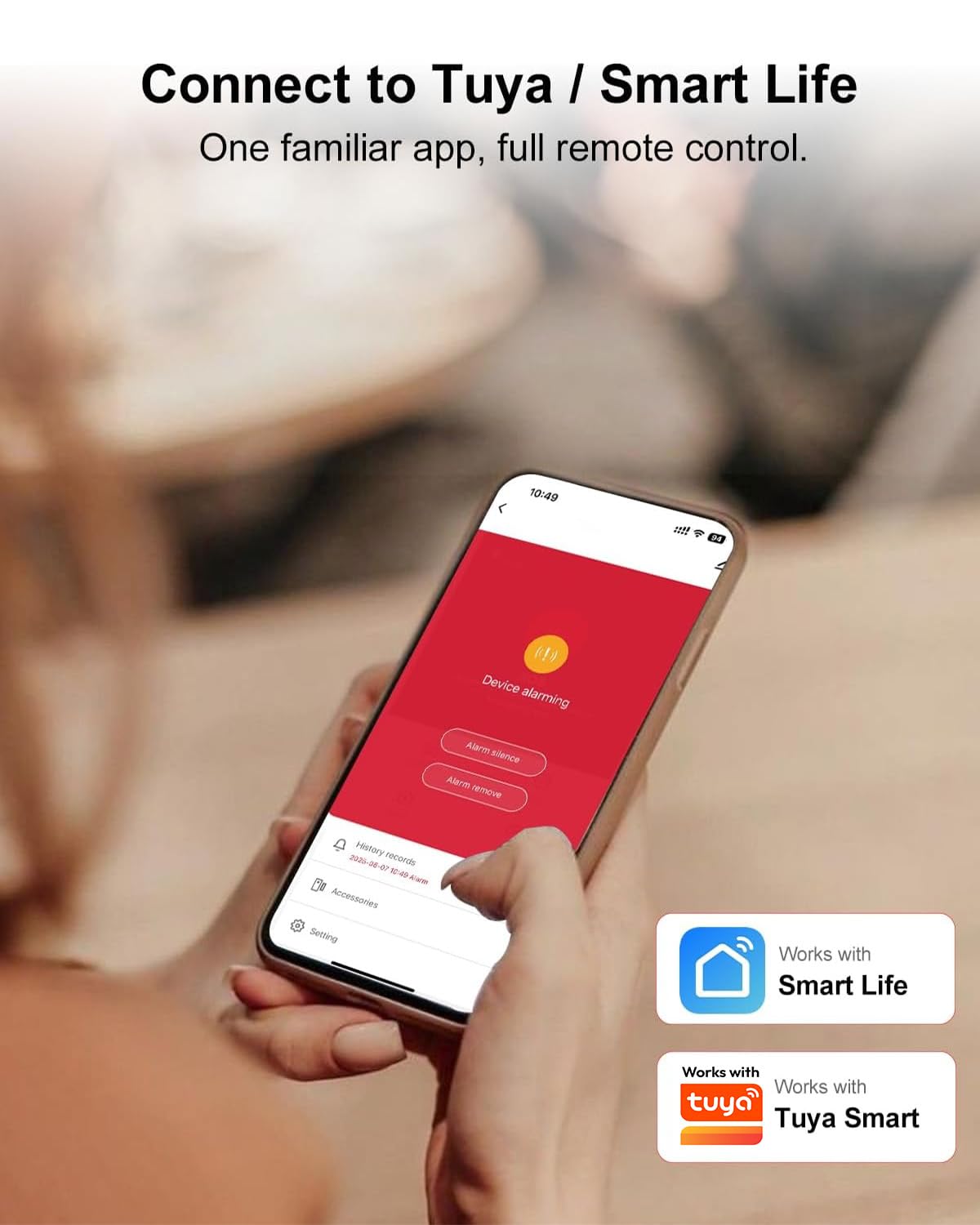 WiFi Wireless Home Security System - Smart Home & Business Alarm System, Expandable, Standalone Keypad, App Alerts, No Monthly Fee, Alexa Compatible, Door/Window Sensors & Motion Detectors & Remote